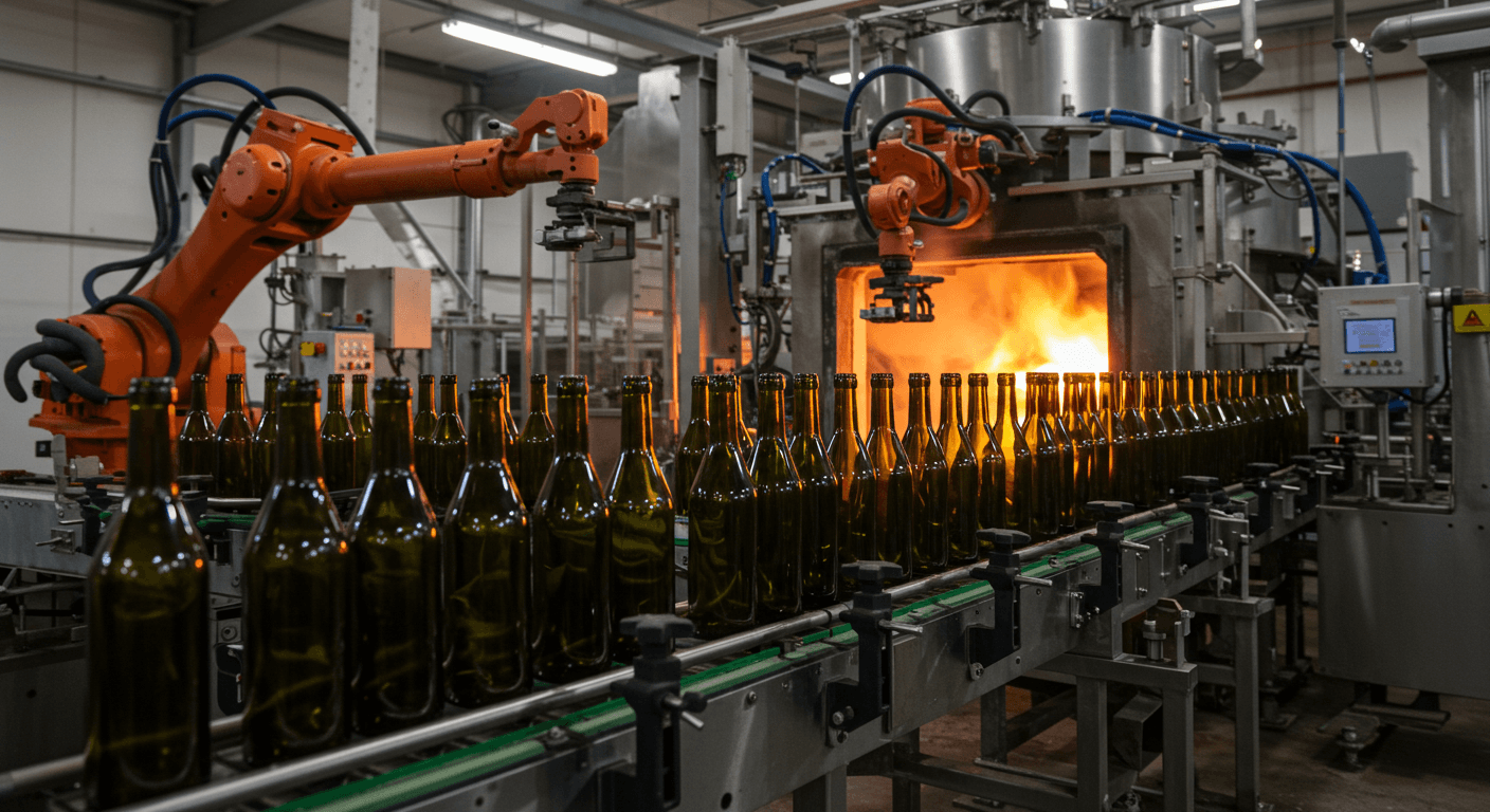 Inside the Cape Glass furnace floor in Jiangsu